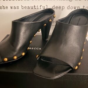 Rebecca Minkoff Studded Leather Mule 8.5